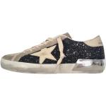 Sneakers larghezza E vintage nere numero 36 con glitter per Donna Golden Goose Super Star 