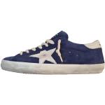 Sneakers larghezza E vintage blu numero 42 di pelle per Uomo Golden Goose Super Star 
