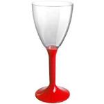 Bicchieri 180 ml rossi da acqua Gold Plast 