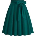 Abbigliamento & Accessori vintage retrò verdi M a fiori al ginocchio per Donna Audrey Hepburn 