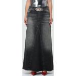 Gonne jeans grigie 7 XL in denim per Donna Diesel Denim 