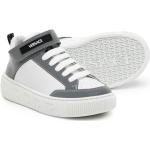 Sneakers alte larghezza A scontate bianche numero 36 di gomma chiusura velcro per Donna Versace 