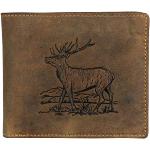 Greenburry Wallet Leather Deer Embossed with ID Ca
