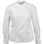 GREIFF Giacca da chef da donna con strisce di raso, vestibilità normale, Cuisine Premium, stile 5411, bianco, taglia: XS - XXXL, bianco, XXL
