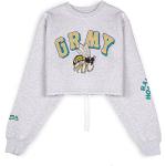 Grimey Hive Crop Heavyweight Sweatshirt Grigio L Donna