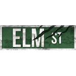 Grindstore "Elm Street Slim Targa in Metallo, Multicolore, 30.5 x 10.1 cm
