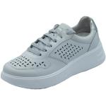 Sneakers larghezza E casual bianche numero 39 di pelle antistatiche per Donna Grisport Active 