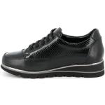 Sneakers stringate larghezza E casual nere numero 40 Bio con stringhe per Donna Grunland 