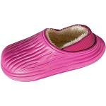 Pantofole larghezza E vintage rosa numero 41 di pelliccia con glitter con stringhe traspiranti per Natale a stivaletto per Donna 