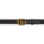 Accessori moda 85 cm neri S di pelle per Donna Gucci Marmont 
