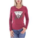 Bluse rosse S manica lunga per Donna Guess Jeans 