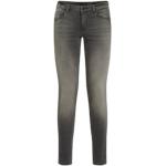 Pantaloni stretch scontati grigi L di cotone per Donna Guess Jeans 