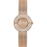 Cinturini orologi scontati rosa Taglia unica impermeabili per Donna con cinturino in acciaio resistenza all'acqua 3 Bar Guess 