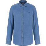Camicie scontate blu XS in lyocell per la primavera di jeans per Uomo Guess Jeans 