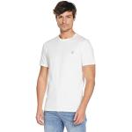 Magliette & T-shirt bianche XXL taglie comode di cotone Bio mezza manica con scollo rotondo per Uomo Guess Jeans 