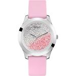 Accessori orologi scontati rosa Taglia unica in silicone per Donna con cinturino in silicone resistenza all'acqua 3 Bar Guess 