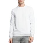 Magliette & T-shirt bianche XXL taglie comode di cotone a girocollo manica lunga con scollo rotondo per Uomo Guess 