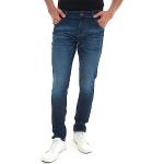 Jeans slim scontati blu in misto cotone per Uomo Guess Jeans 