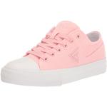 Sneakers basse larghezza E casual rosa chiaro numero 39 di tela con stringhe per Donna Guess 