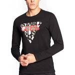 Magliette & T-shirt stretch nere L manica lunga per Uomo Guess 
