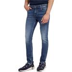 Pantaloni scontati blu XL a 5 tasche per Uomo Guess Jeans 