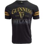Guinness T-Shirt Nera con Nastro Marrone Chiaro (S)