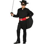 Travestimenti neri 12 anni per bambini Guirca Zorro 