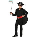 Guirca Costume da Zorro, Bandito, Colore Nero, 5/6 Anni, 78701
