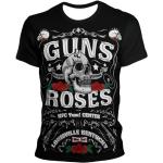 Guns N Roses Skull T Shirt Uomo Donna Hip Hop Punk Hard Rock T-shirt Streetwear Estate Popolare Vintage Casual T-shirt a manica corta