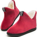 Pantofole rosse numero 43 a stivaletto per Donna 