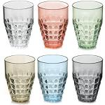Bicchieri trasparenti di plastica da acqua Guzzini Tiffany 