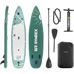 Gymrex GR-SPB401DC Stand Up Paddleboard gonfiabile 125 kg Verde Doppia Camera 335 x 78 x 15 cm SUP Board