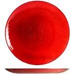 Servizio Piatti Flow Red Bormioli Set 18 Piatto Vetro Opale Rosso