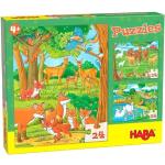 Puzzle sagomati in cartone a tema animali per bambini da 24 pezzi per età 2-3 anni Haba 