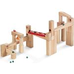 HABA 1136 Ball Track – Large basic pack- Large construction set with 42 beechwood pieces. Includes 6 glass marbles and a little bell. For ages 4 and Up (Made in Germany)