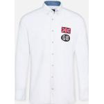 Camicie Oxford bianche XXL taglie comode di cotone per Uomo HACKETT 