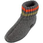 Pantofole larghezza E antracite numero 31 di lana traspiranti per bambini Haflinger 