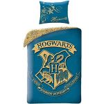 Parure copripiumino 140x200 cm di cotone Harry Potter Hogwarts 