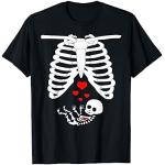 T-shirts nere S a tema dia de los muertos premaman per Donna 