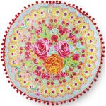 Happiness Cuscino Decorativo WILD ROSE 55x55 cm Rosso