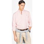 Camicie classiche rosa M di cotone a quadri per la primavera con manica lunga per Uomo 