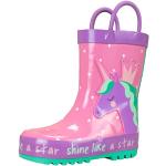 Stivali larghezza E rosa numero 24 di gomma da pioggia per bambini 