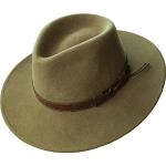 Cappelli marrone chiaro a falda larga per Uomo Harrys Collection 