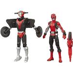 Power Rangers - Ranger Rosso e Morphin Cruise Beastbot (2 action figure giocattolo da 15 cm, ispirate alla serie TV Beast Morphers)