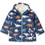 Hatley Lined Jacket Giacca Splash Foderata in Sherpa, Colour Changing Dino Silhouettes, 6 Years Bambino