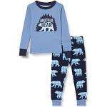 Little Blue House by Hatley Long Sleeve Appliqué Pyjama Set Pigiama, Brother Bear, 4 Years Bambino