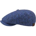 Cappelli invernali 58 blu di tweed per Uomo Stetson Hatteras 