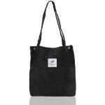 Shopping bags scontate vintage nere in velluto per Donna 