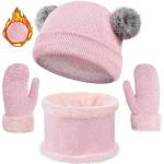 Cappelli scontati rosa Taglia unica di pile con pon pon per bambina di Amazon.it Amazon Prime 