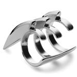 Helix | Orecchino ear cuff in stile Wolverine color argento